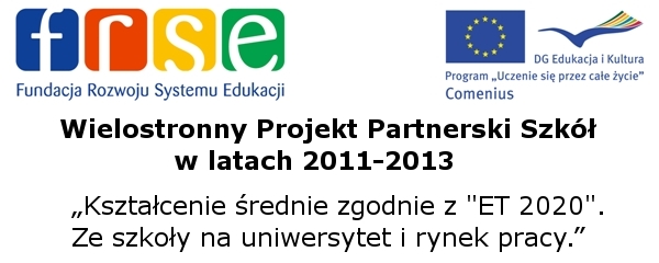 Wielostronny Projekt Partnerski Szkół w latach 2011-2013